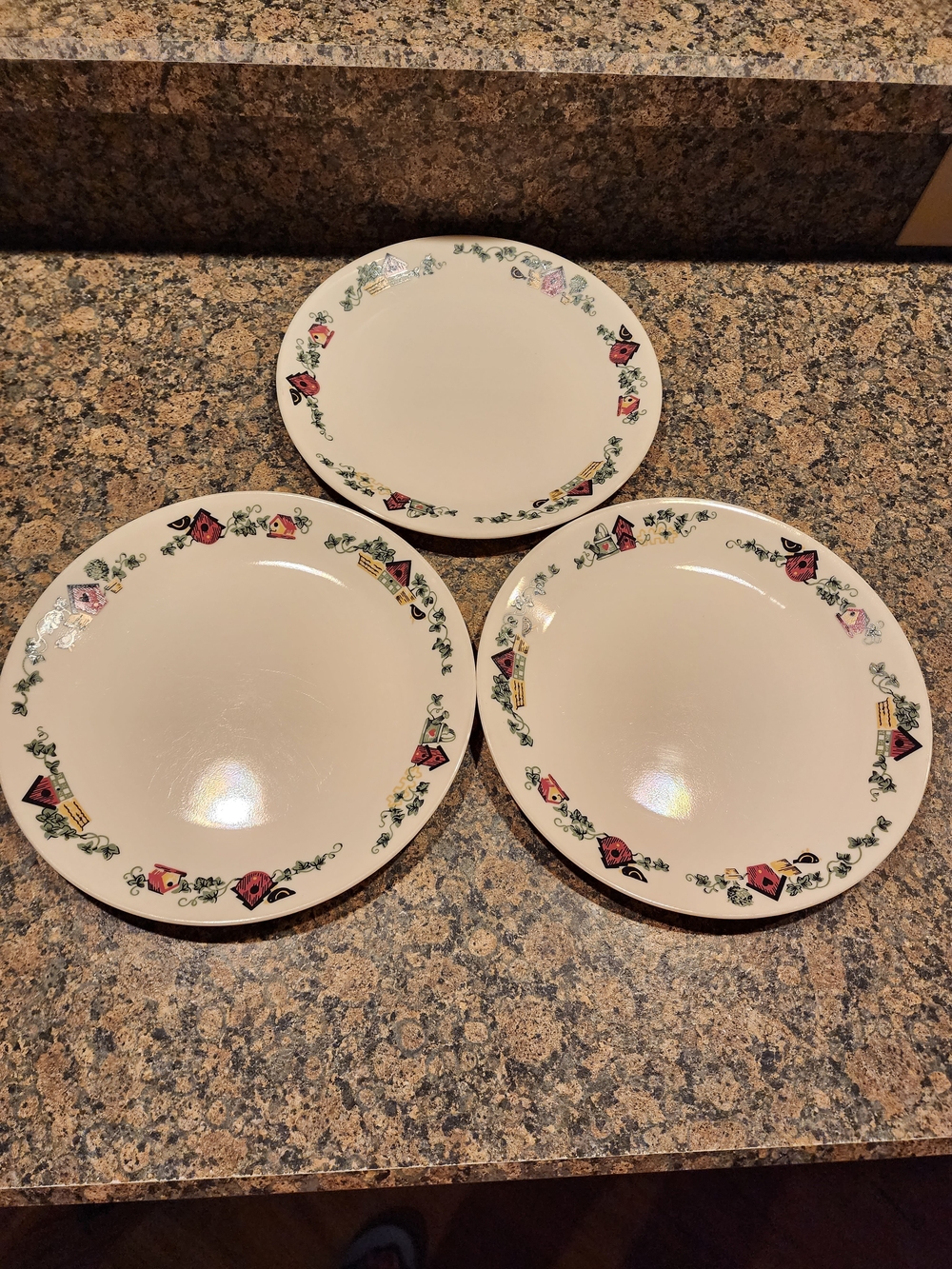 Corelle Garden Home 10" Plate, Set Of 3